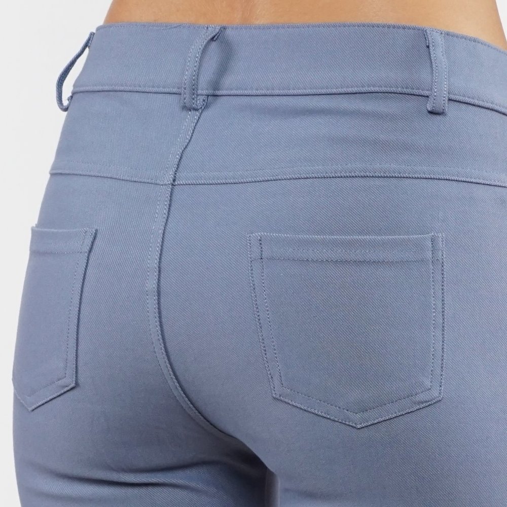 Jean Look Jeggings  Shorts Pull Up Pants  - Picture 4 of 5
